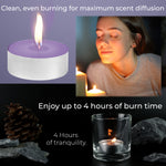 DECO EXPRESS Tealight Candles Multipack of 200, 100, 50, 25 or 24, Burning Time 4, 8 or 10 Hours - Tea Lights Candles - Get Trend