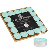 DECO EXPRESS Tealight Candles Multipack of 200, 100, 50, 25 or 24, Burning Time 4, 8 or 10 Hours - Tea Lights Candles - Get Trend