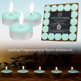 DECO EXPRESS Tealight Candles Multipack of 200, 100, 50, 25 or 24, Burning Time 4, 8 or 10 Hours - Tea Lights Candles - Get Trend