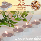 DECO EXPRESS Tealight Candles Multipack of 200, 100, 50, 25 or 24, Burning Time 4, 8 or 10 Hours - Tea Lights Candles - Get Trend