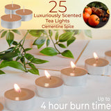 DECO EXPRESS Tealight Candles Multipack of 200, 100, 50, 25 or 24, Burning Time 4, 8 or 10 Hours - Tea Lights Candles - Get Trend