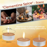 DECO EXPRESS Tealight Candles Multipack of 200, 100, 50, 25 or 24, Burning Time 4, 8 or 10 Hours - Tea Lights Candles - Get Trend