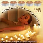 DECO EXPRESS Tealight Candles Multipack of 200, 100, 50, 25 or 24, Burning Time 4, 8 or 10 Hours - Tea Lights Candles - Get Trend