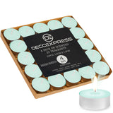 DECO EXPRESS Tealight Candles Multipack of 200, 100, 50, 25 or 24, Burning Time 4, 8 or 10 Hours - Tea Lights Candles - Get Trend