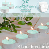 DECO EXPRESS Tealight Candles Multipack of 200, 100, 50, 25 or 24, Burning Time 4, 8 or 10 Hours - Tea Lights Candles - Get Trend