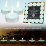 DECO EXPRESS Tealight Candles Multipack of 200, 100, 50, 25 or 24, Burning Time 4, 8 or 10 Hours - Tea Lights Candles - Get Trend