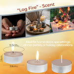 DECO EXPRESS Tealight Candles Multipack of 200, 100, 50, 25 or 24, Burning Time 4, 8 or 10 Hours - Tea Lights Candles - Get Trend