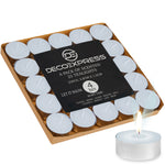 DECO EXPRESS Tealight Candles Multipack of 200, 100, 50, 25 or 24, Burning Time 4, 8 or 10 Hours - Tea Lights Candles - Get Trend