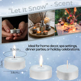 DECO EXPRESS Tealight Candles Multipack of 200, 100, 50, 25 or 24, Burning Time 4, 8 or 10 Hours - Tea Lights Candles - Get Trend