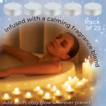 DECO EXPRESS Tealight Candles Multipack of 200, 100, 50, 25 or 24, Burning Time 4, 8 or 10 Hours - Tea Lights Candles - Get Trend