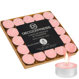 DECO EXPRESS Tealight Candles Multipack of 200, 100, 50, 25 or 24, Burning Time 4, 8 or 10 Hours - Tea Lights Candles - Get Trend