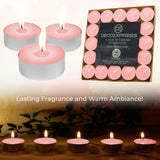 DECO EXPRESS Tealight Candles Multipack of 200, 100, 50, 25 or 24, Burning Time 4, 8 or 10 Hours - Tea Lights Candles - Get Trend