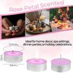 DECO EXPRESS Tealight Candles Multipack of 200, 100, 50, 25 or 24, Burning Time 4, 8 or 10 Hours - Tea Lights Candles - Get Trend