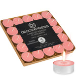 DECO EXPRESS Tealight Candles Multipack of 200, 100, 50, 25 or 24, Burning Time 4, 8 or 10 Hours - Tea Lights Candles - Get Trend