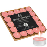 DECO EXPRESS Tealight Candles Multipack of 200, 100, 50, 25 or 24, Burning Time 4, 8 or 10 Hours - Tea Lights Candles - Get Trend