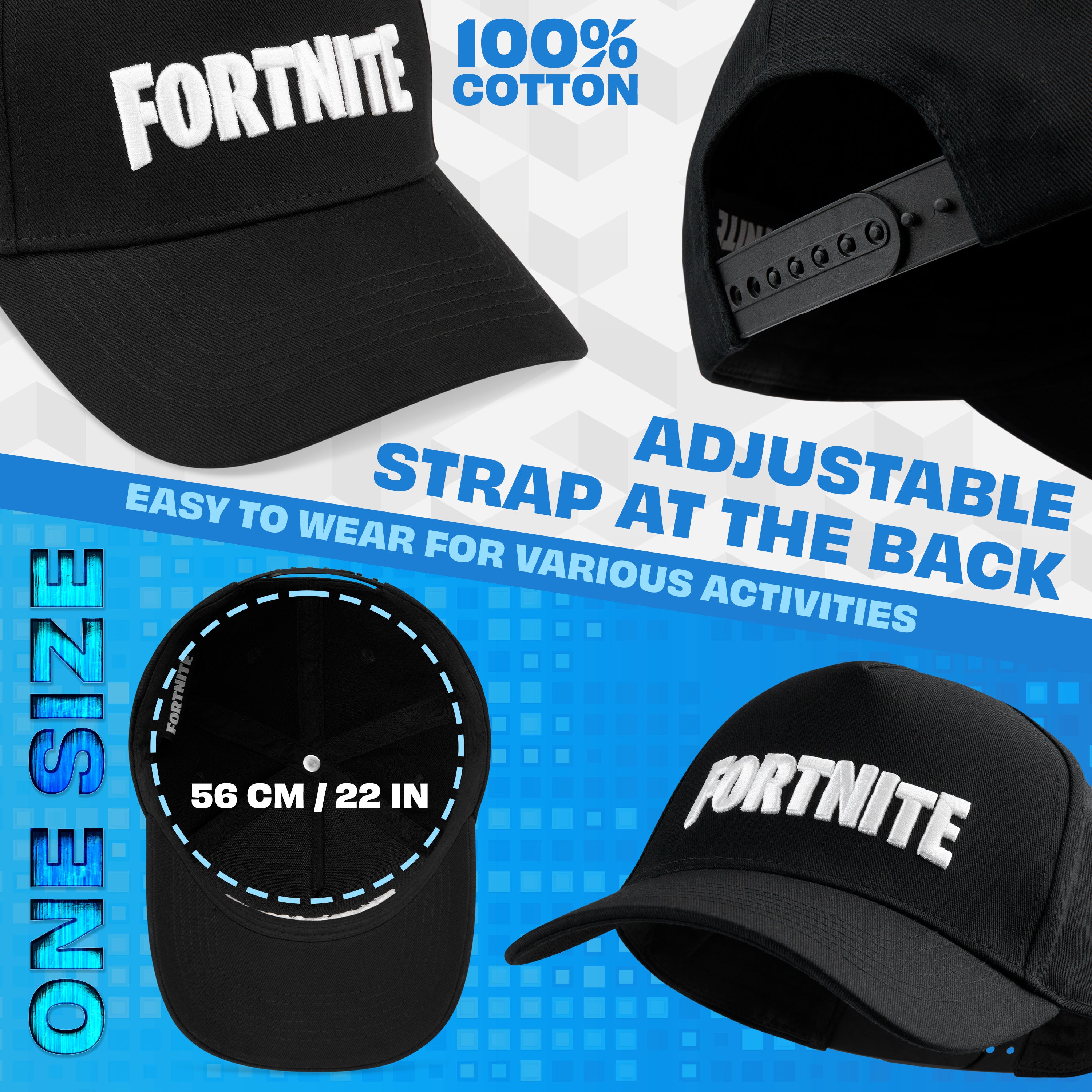 Fortnite Boys Baseball Cap with Adjustable Strap Lightweight Sun Hat, Boys Gifts - Get Trend