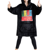 Marvel Hoodie Blanket for Kids - Avengers Gifts for Boys Black - Get Trend