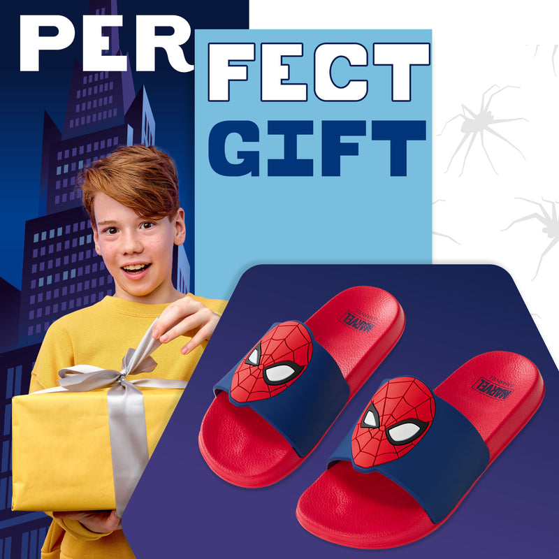 Marvel Boys Sliders Spiderman Kids Beach Shoes, Boys Sliders - Get Trend