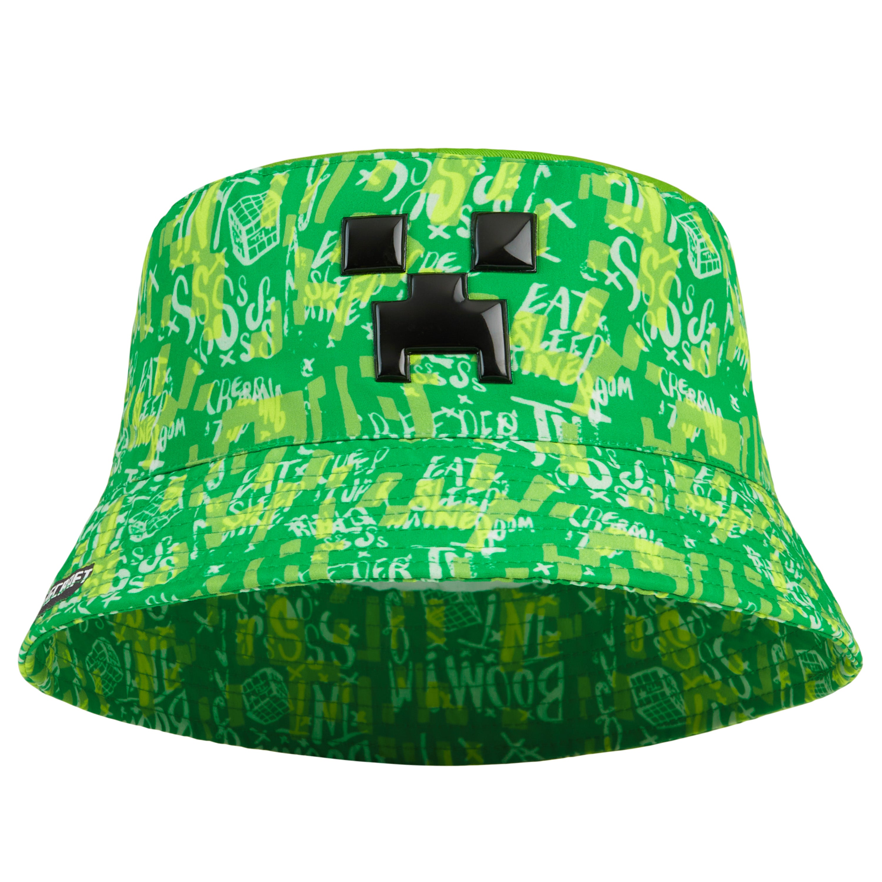 Minecraft Bucket Hat for Boys Eat, Sleep, Repeat Bucket Hat for