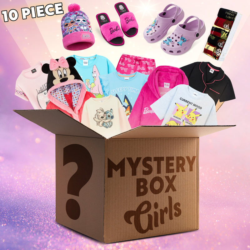 Mystery Clothing Box or Bag for Girls -10 ITEMS-  Assorted Branded Items Worth £40+ - Get Trend