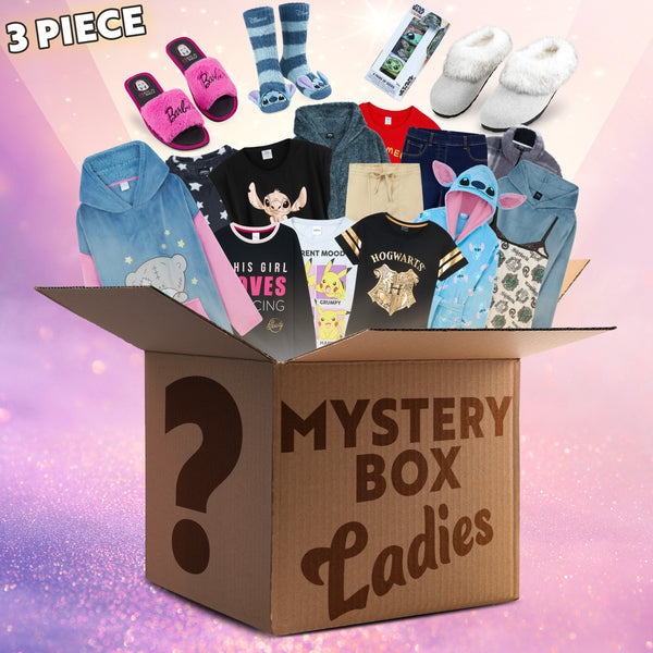 Mystery Clothing Box or Bag for Women - 3 ITEMS - Assorted Branded Items Worth £40+ - Get Trend