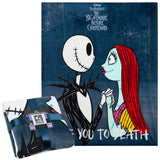 Disney The Nightmare Before Christmas Soft Fleece Bed Blanket, 150 x 130cm (Multi) - Get Trend
