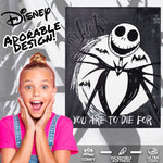Disney The Nightmare Before Christmas Soft Fleece Bed Blanket 150 x 130cm (Black/White) - Get Trend