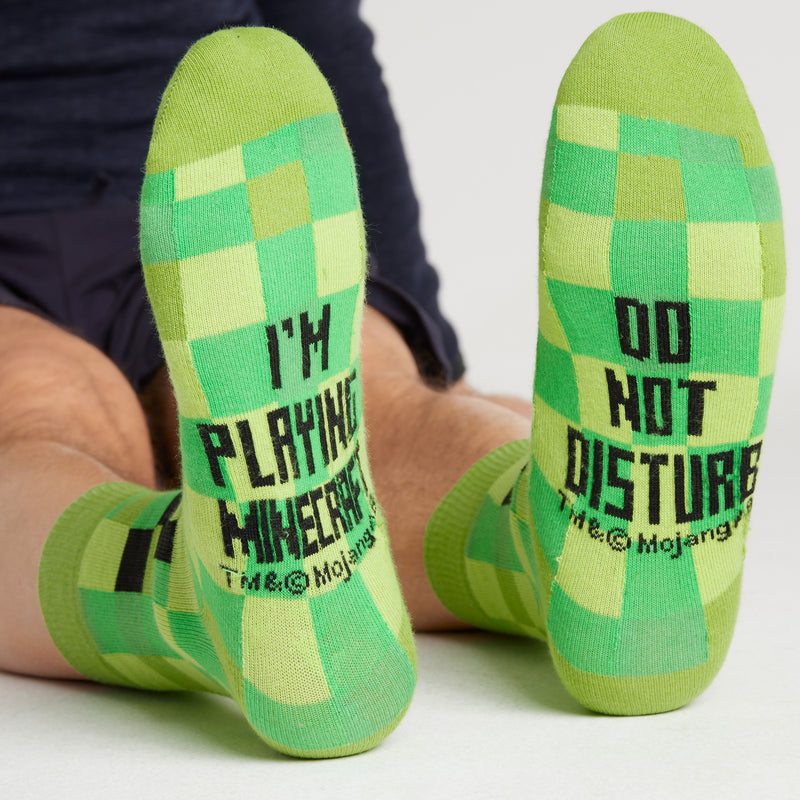 Minecraft Mens Socks Pack of 5 Calf Socks for Men - Get Trend