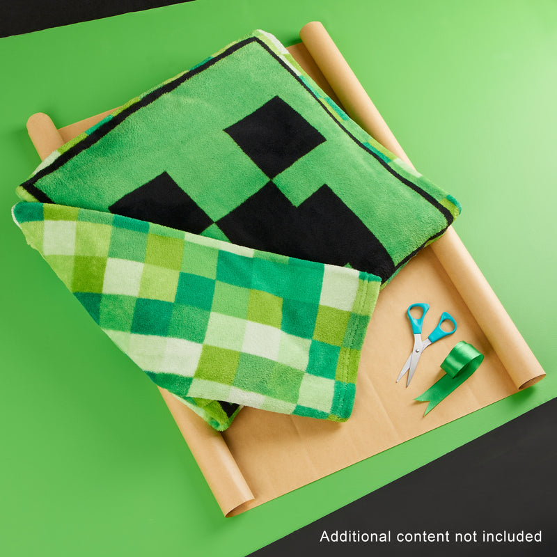 Minecraft Wearable Blanket for Kids and Teenagers - Green - Get Trend