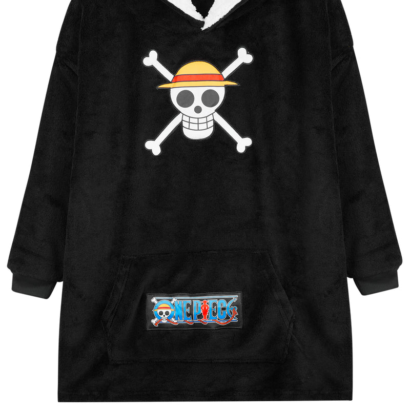 One Piece Fleece Hoodie Blanket for Boys & Teenagers - Get Trend