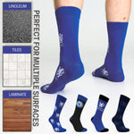 Chelsea F.C. Socks for Men, 4 Pack Breathable Socks Supporters' Gear - Gifts for Men - Get Trend