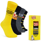 Only Fools and Horses Mens Calf Socks, Soft and Breathable Pack of 4 - Gifts for Him - Get Trend