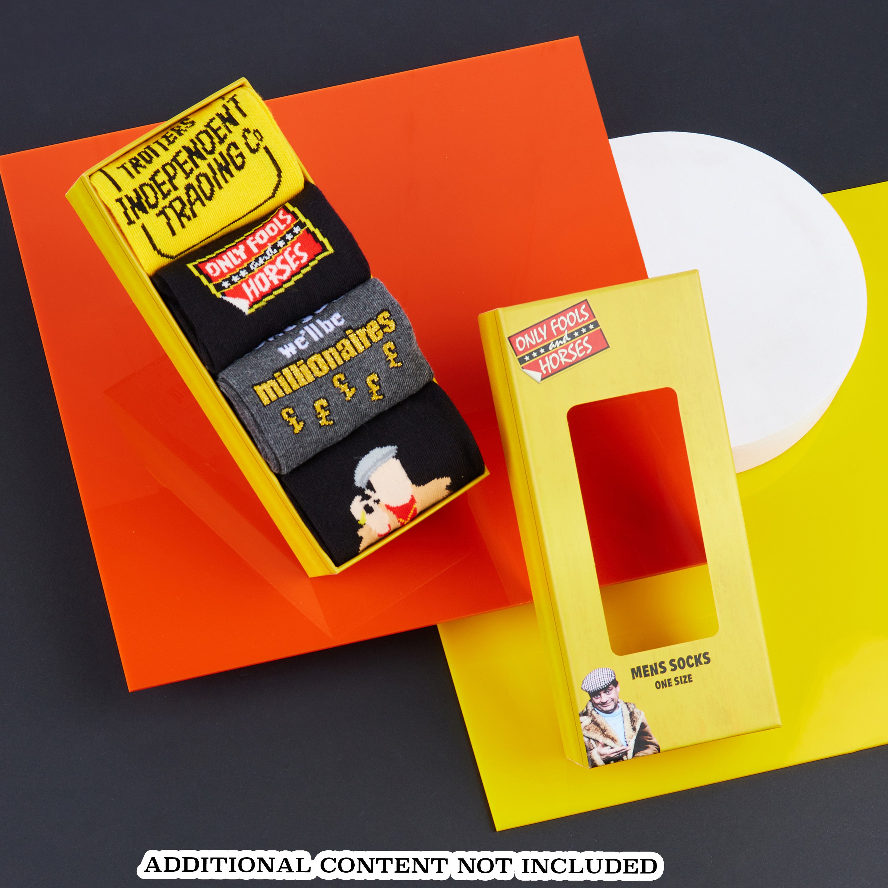 Only Fools and Horses Mens Calf Socks, Soft and Breathable Pack of 4 - Gifts for Him - Get Trend