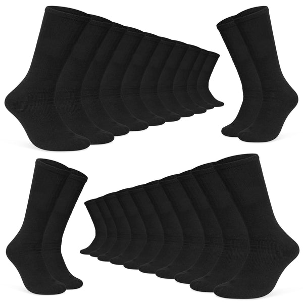 CityComfort Mens Socks - Pack of 12 Crew Socks for Men - Get Trend
