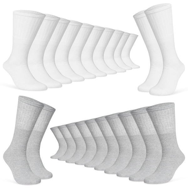 CityComfort Mens Socks - Pack of 12 Crew Socks for Men - Get Trend