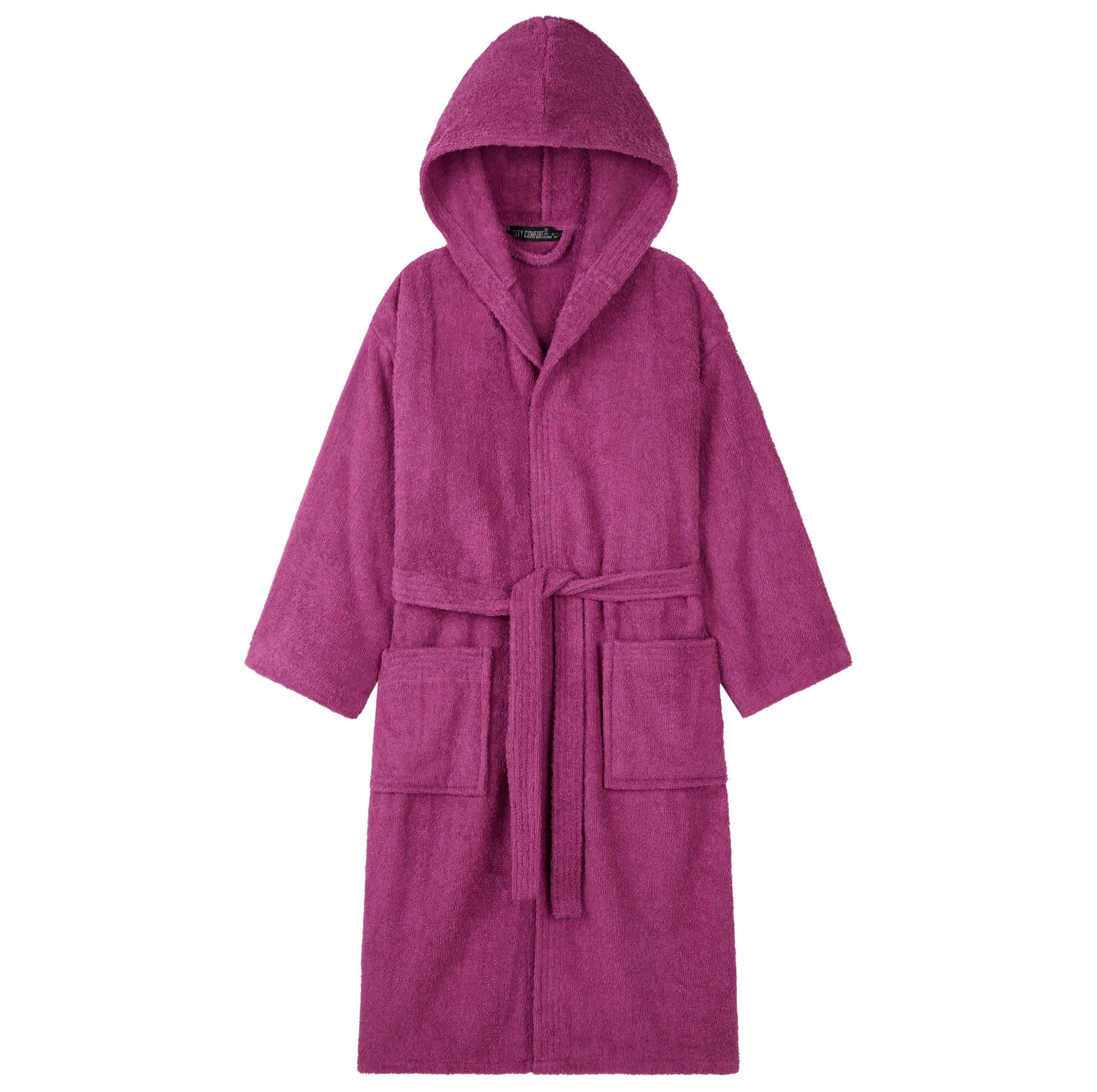 Hooded Bath Robes for Women - Absorbent Cotton Terry Towelling Bathrobe - Get Trend