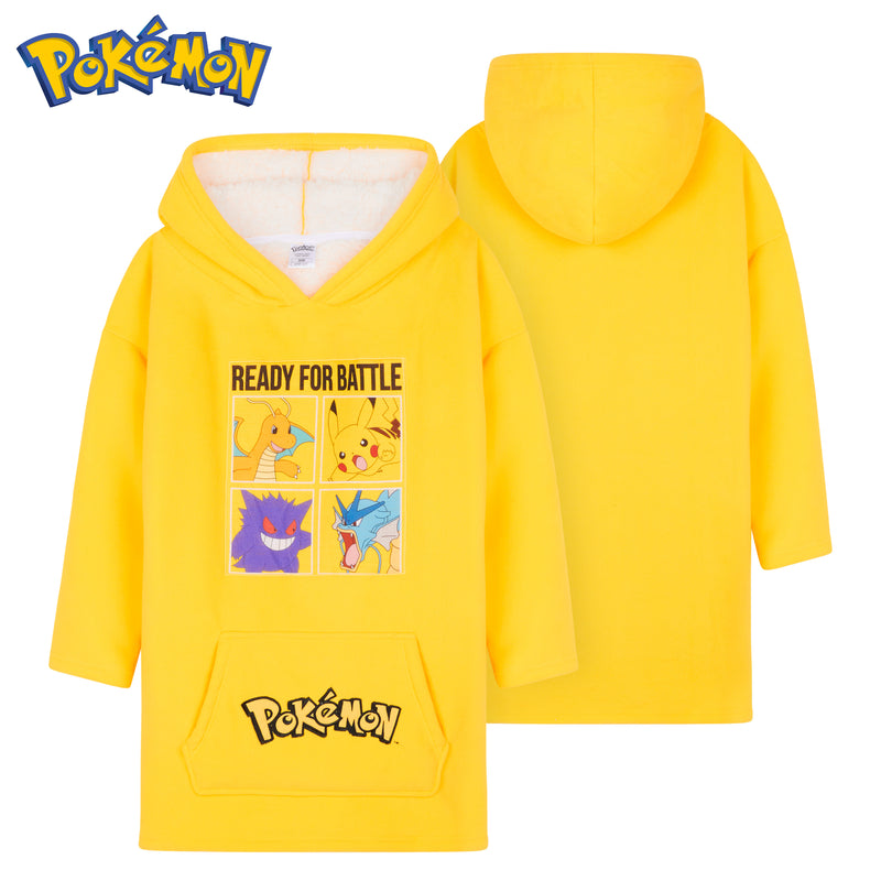 Pokemon Fleece Hoodie Blanket for Kids and Teenagers - Get Trend