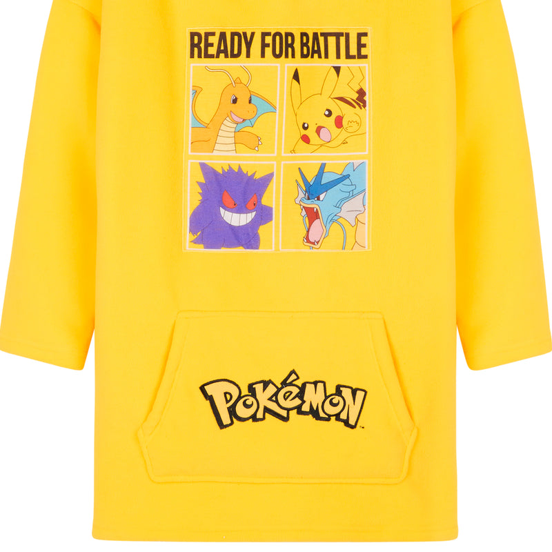 Pokemon Fleece Hoodie Blanket for Kids and Teenagers - Get Trend