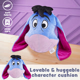 Disney Stitch 3D Plush Pillow Cushion for Sofa or Bed, Cute Kids Cuddle Cushion Soft Plushie Bedroom Accessories, Stitch Gifts for Kids (Blue Eeyore, L39 x W30) - Get Trend