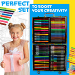 KreativeKraft Colouring Pens Set 70 Pcs, Felt Tip Pens Glitter Gel Pens Glitter Markers in Art Case - Get Trend