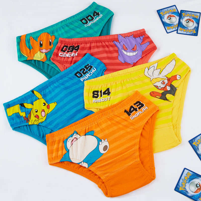 Pokemon Underwear for Boys - 5 Pack Pokemon Underwear - Get Trend