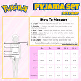 Pokemon Pyjamas Girls Short Sleeve PJs Set Kids Teenagers Anime Lounge Sets