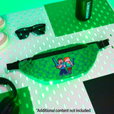 Minecraft Boys Fashion Waist Pack with Adjustable Strap, Creeper Travel Bag - Gamer Gifts (Green) - Get Trend