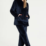 CityComfort Pyjamas Set for Women and Teens Fleece Hooded Long PJs Warm Loungewear Fluffy Nightwear Soft Cosy Sleepwear Gifts for Her - Get Trend