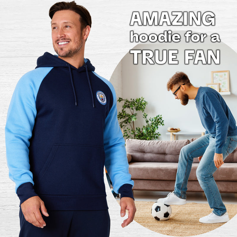 Manchester City F.C. Mens Hoodie with Kangaroo Pocket - Get Trend