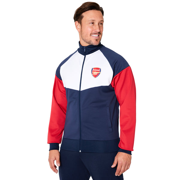 Arsenal F.C. Mens Zip Up Track Jacket with Pockets - Get Trend
