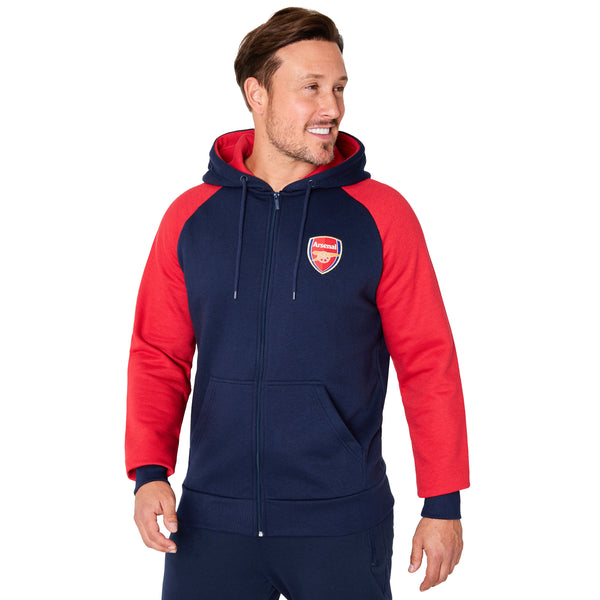 Arsenal F.C. Mens Zip Up Hoodie with Pockets - Get Trend