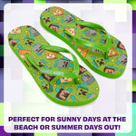Minecraft Boys Sliders or Flip Flops for Beach and Pool - Boys Gifts - Get Trend