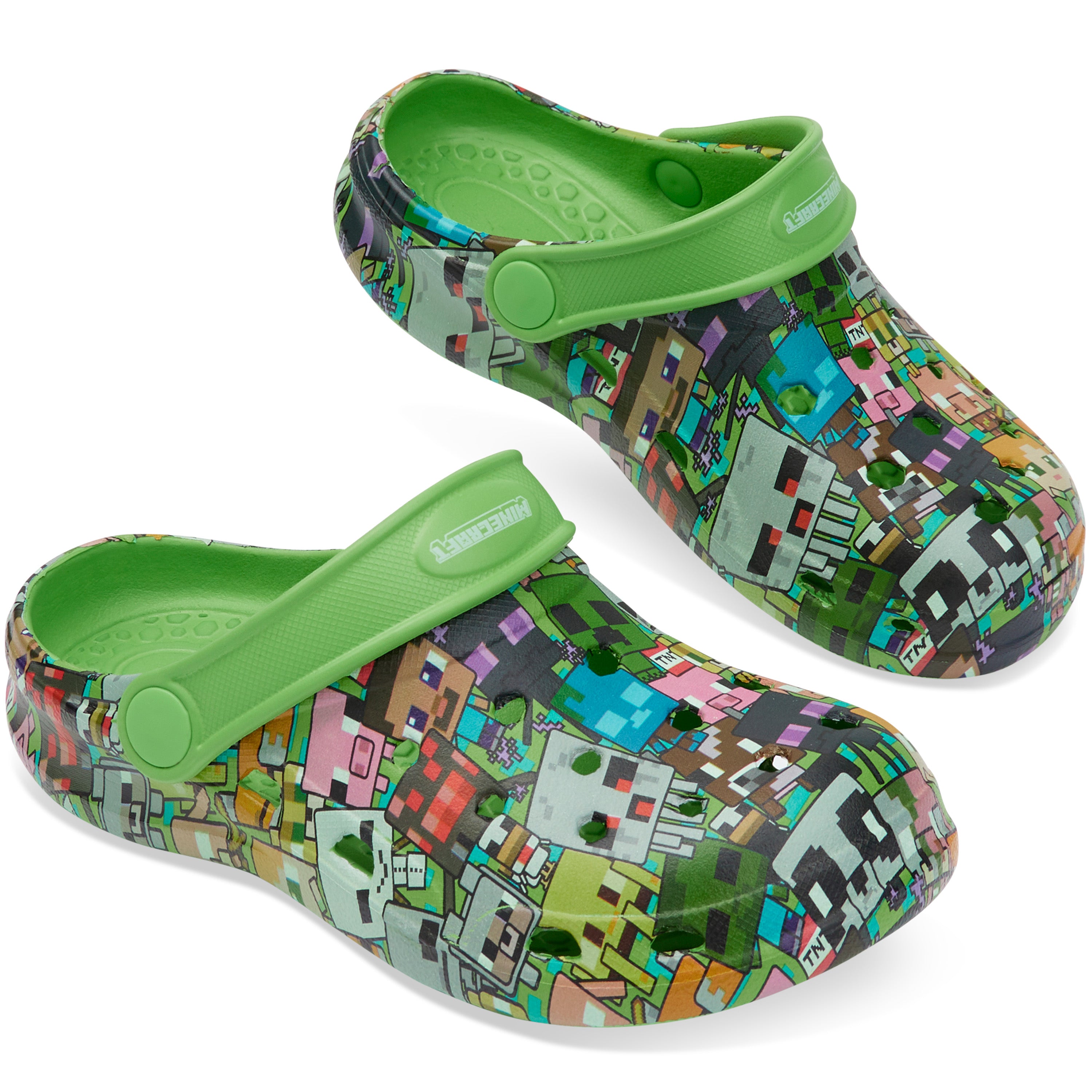 Minecraft Boys Clogs, Kids Summer Shoes for Garden, Beach, Pool Holiday Essentials - Get Trend