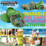 Minecraft Boys Clogs, Kids Summer Shoes for Garden, Beach, Pool Holiday Essentials - Get Trend